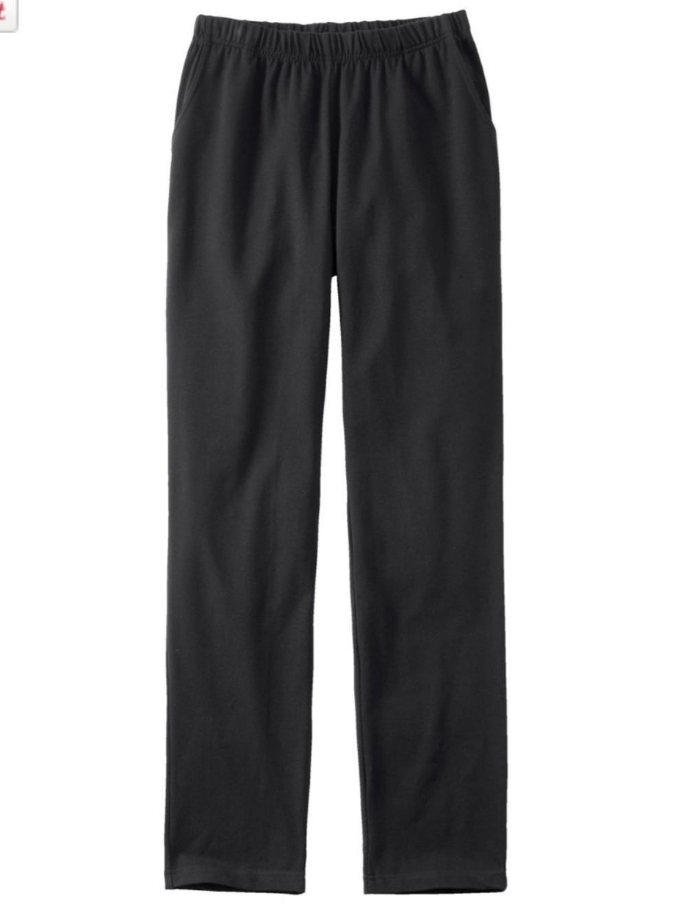 LL Bean Black Tapered Pants Size Medium (Medium Tall Length) - Picture 3 of 9